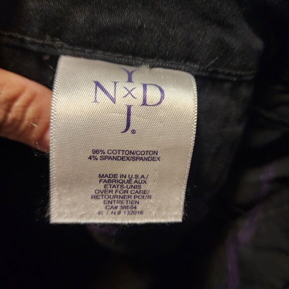 NYDJ Not Your Daughter’s Jeans Black Bootcut Size 12 Made In USA Long 30" - Picture 6 of 8